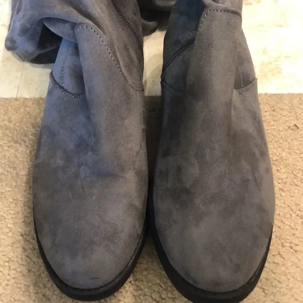 CIRCUS by Sam Eldelman gray suede boots